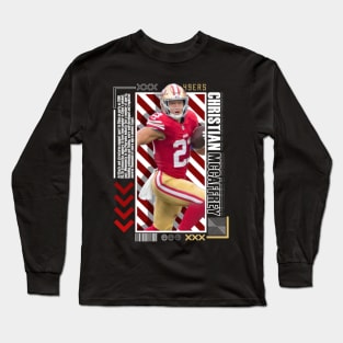 Christian Mccaffrey Paper Poster Version 10 Long Sleeve T-Shirt